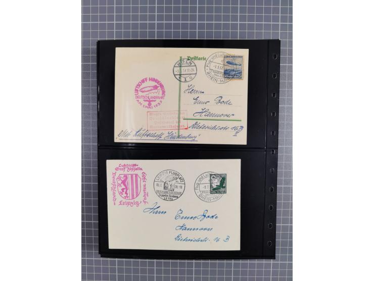 1912/78, interessante Partie mit über 40 Briefen und Karten ab Rhein-Main, dabei Deutsches Reich Mi.-Nr. I auf Bildpostkarte 