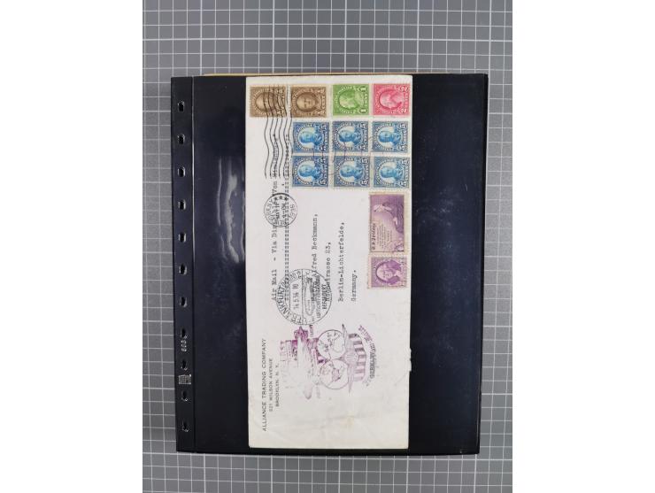 1912/78, interessante Partie mit über 40 Briefen und Karten ab Rhein-Main, dabei Deutsches Reich Mi.-Nr. I auf Bildpostkarte 