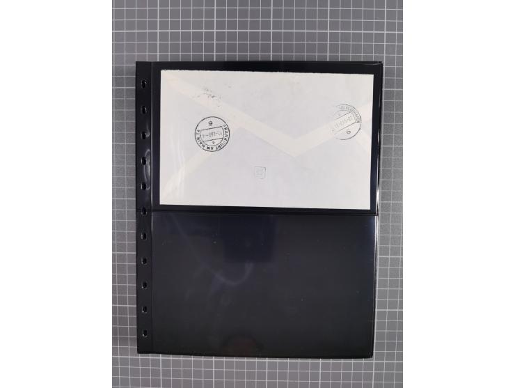 1912/78, interessante Partie mit über 40 Briefen und Karten ab Rhein-Main, dabei Deutsches Reich Mi.-Nr. I auf Bildpostkarte 