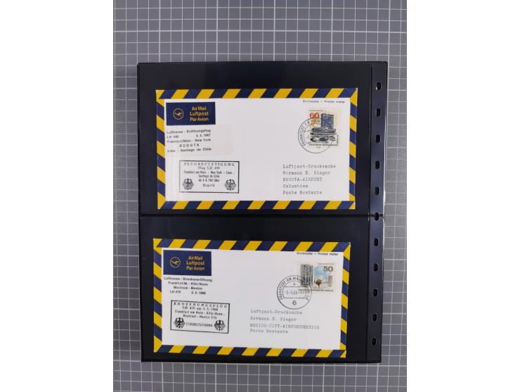 1912/78, interessante Partie mit über 40 Briefen und Karten ab Rhein-Main, dabei Deutsches Reich Mi.-Nr. I auf Bildpostkarte 