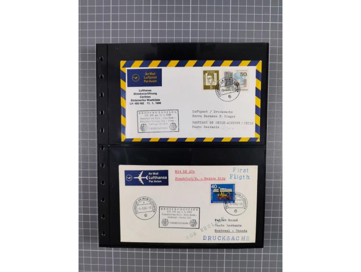 1912/78, interessante Partie mit über 40 Briefen und Karten ab Rhein-Main, dabei Deutsches Reich Mi.-Nr. I auf Bildpostkarte 