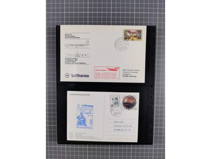 1912/78, interessante Partie mit über 40 Briefen und Karten ab Rhein-Main, dabei Deutsches Reich Mi.-Nr. I auf Bildpostkarte 