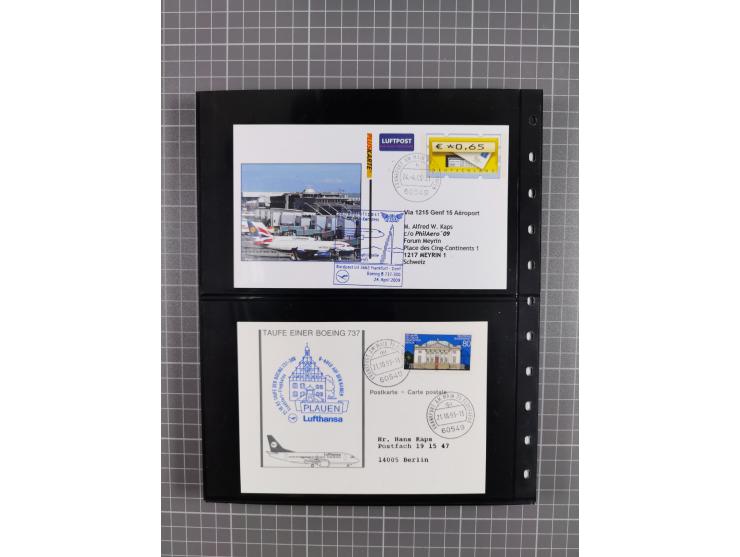 1912/78, interessante Partie mit über 40 Briefen und Karten ab Rhein-Main, dabei Deutsches Reich Mi.-Nr. I auf Bildpostkarte 