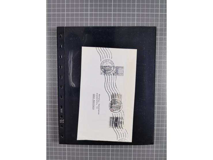 1912/78, interessante Partie mit über 40 Briefen und Karten ab Rhein-Main, dabei Deutsches Reich Mi.-Nr. I auf Bildpostkarte 