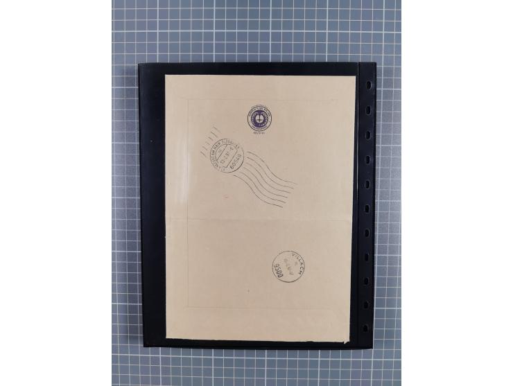 1912/78, interessante Partie mit über 40 Briefen und Karten ab Rhein-Main, dabei Deutsches Reich Mi.-Nr. I auf Bildpostkarte 