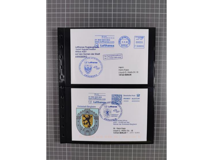 1912/78, interessante Partie mit über 40 Briefen und Karten ab Rhein-Main, dabei Deutsches Reich Mi.-Nr. I auf Bildpostkarte 