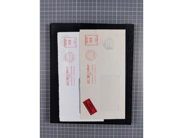 1912/78, interessante Partie mit über 40 Briefen und Karten ab Rhein-Main, dabei Deutsches Reich Mi.-Nr. I auf Bildpostkarte 