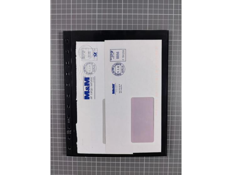 1912/78, interessante Partie mit über 40 Briefen und Karten ab Rhein-Main, dabei Deutsches Reich Mi.-Nr. I auf Bildpostkarte 