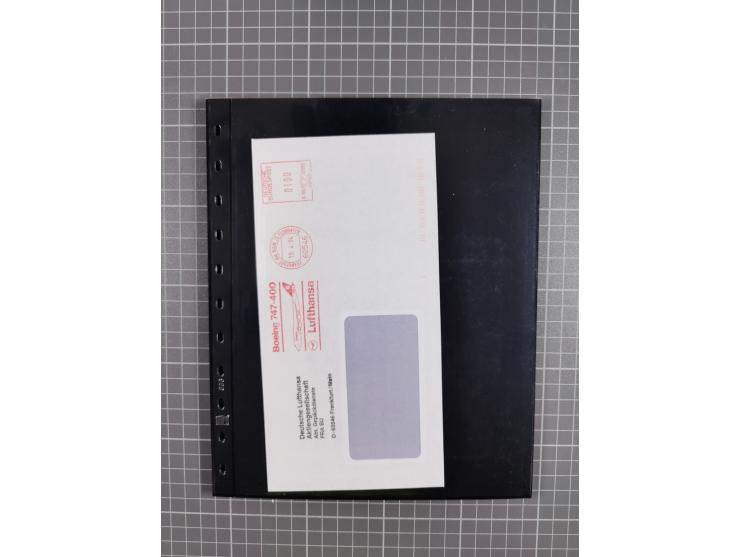 1912/78, interessante Partie mit über 40 Briefen und Karten ab Rhein-Main, dabei Deutsches Reich Mi.-Nr. I auf Bildpostkarte 