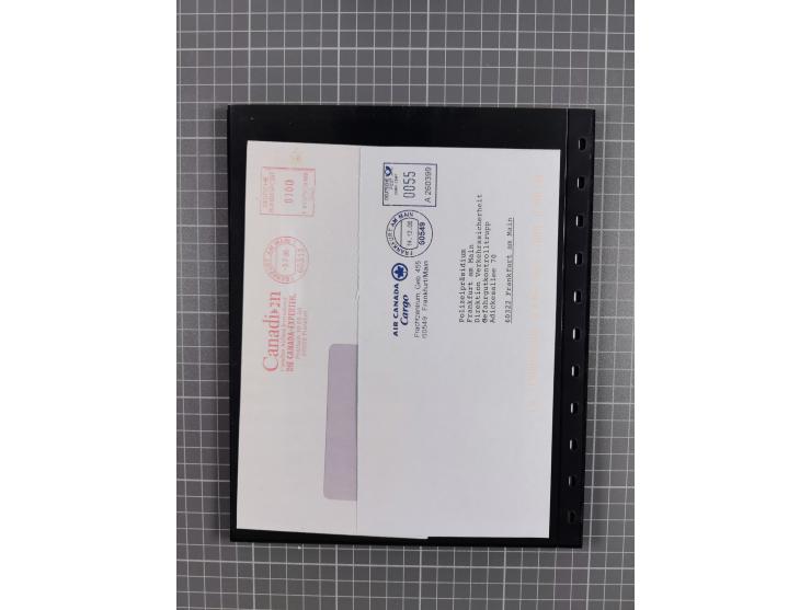 1912/78, interessante Partie mit über 40 Briefen und Karten ab Rhein-Main, dabei Deutsches Reich Mi.-Nr. I auf Bildpostkarte 