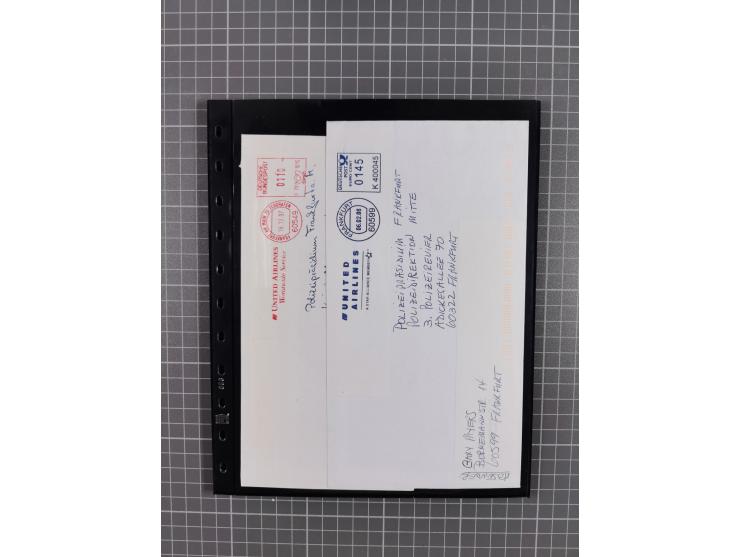 1912/78, interessante Partie mit über 40 Briefen und Karten ab Rhein-Main, dabei Deutsches Reich Mi.-Nr. I auf Bildpostkarte 