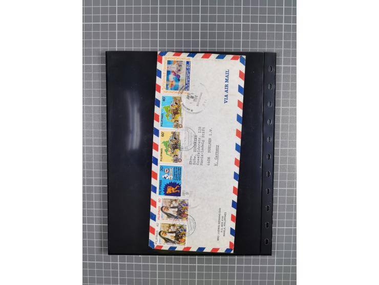 1912/78, interessante Partie mit über 40 Briefen und Karten ab Rhein-Main, dabei Deutsches Reich Mi.-Nr. I auf Bildpostkarte 