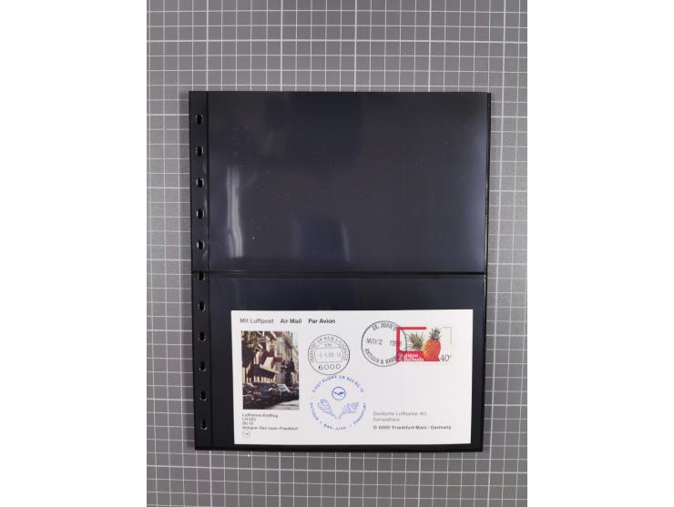 1912/78, interessante Partie mit über 40 Briefen und Karten ab Rhein-Main, dabei Deutsches Reich Mi.-Nr. I auf Bildpostkarte 