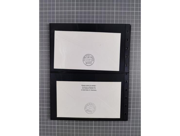 1912/78, interessante Partie mit über 40 Briefen und Karten ab Rhein-Main, dabei Deutsches Reich Mi.-Nr. I auf Bildpostkarte 