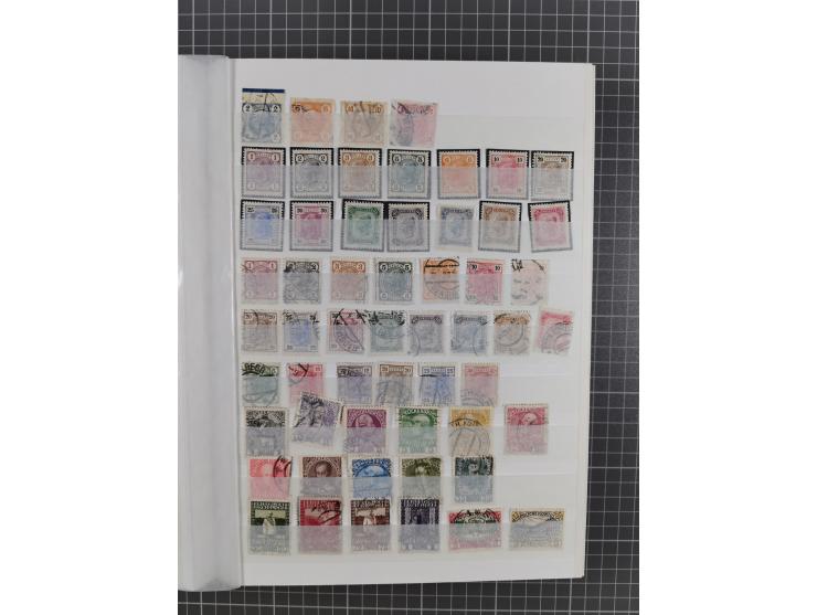 1850/86, am Anfang meist gestempelte Sammlung ab Mi.-Nr. 1 mit u.a. Mi.-Nr. 161-177 gestempelt (10 Kr. signiert Pfenninger), 