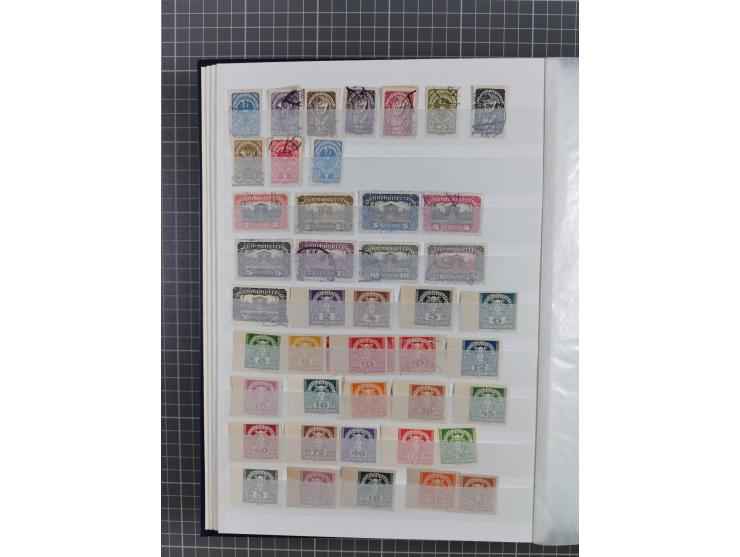 1850/86, am Anfang meist gestempelte Sammlung ab Mi.-Nr. 1 mit u.a. Mi.-Nr. 161-177 gestempelt (10 Kr. signiert Pfenninger), 