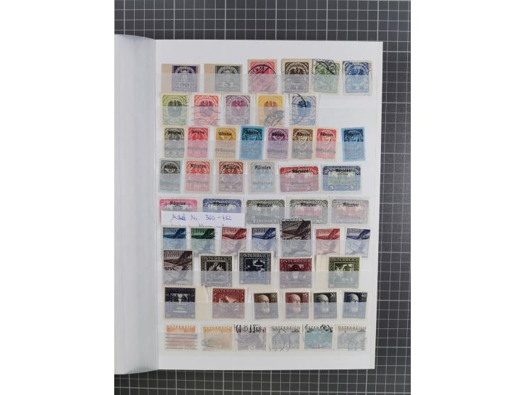 1850/86, am Anfang meist gestempelte Sammlung ab Mi.-Nr. 1 mit u.a. Mi.-Nr. 161-177 gestempelt (10 Kr. signiert Pfenninger), 