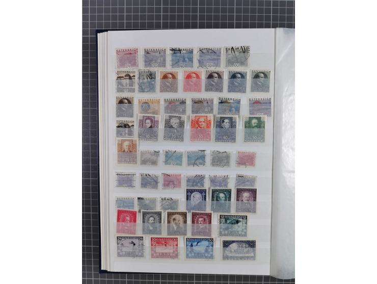 1850/86, am Anfang meist gestempelte Sammlung ab Mi.-Nr. 1 mit u.a. Mi.-Nr. 161-177 gestempelt (10 Kr. signiert Pfenninger), 