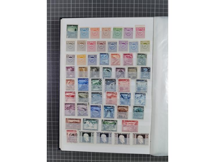 1850/86, am Anfang meist gestempelte Sammlung ab Mi.-Nr. 1 mit u.a. Mi.-Nr. 161-177 gestempelt (10 Kr. signiert Pfenninger), 