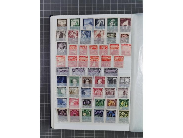 1850/86, am Anfang meist gestempelte Sammlung ab Mi.-Nr. 1 mit u.a. Mi.-Nr. 161-177 gestempelt (10 Kr. signiert Pfenninger), 