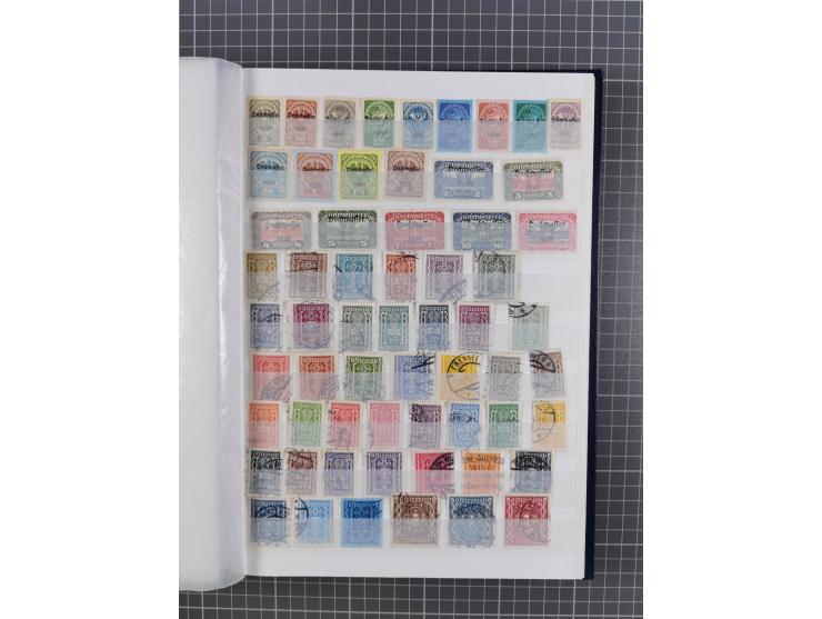 1850/86, am Anfang meist gestempelte Sammlung ab Mi.-Nr. 1 mit u.a. Mi.-Nr. 161-177 gestempelt (10 Kr. signiert Pfenninger), 