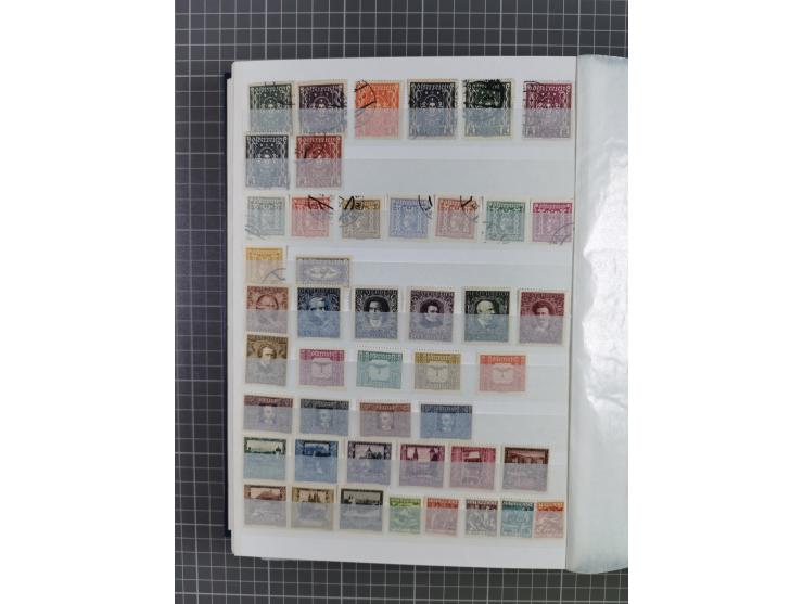 1850/86, am Anfang meist gestempelte Sammlung ab Mi.-Nr. 1 mit u.a. Mi.-Nr. 161-177 gestempelt (10 Kr. signiert Pfenninger), 