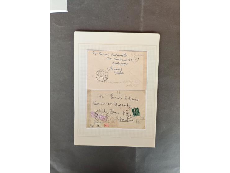 1940/45, collection containing Aerogramme 60 lire blue with Trieste overprint 'AMG / FTT', censor cover 1942 from Kerkyra Ion