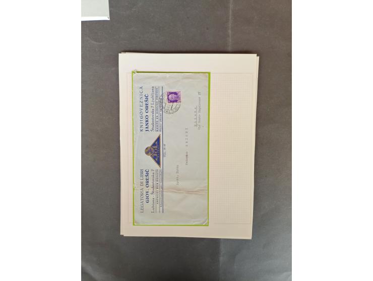 1940/45, collection containing Aerogramme 60 lire blue with Trieste overprint 'AMG / FTT', censor cover 1942 from Kerkyra Ion