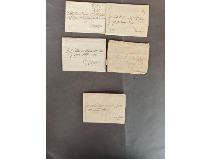 1750/1870, 32 covers mainly pre-philately, large variety of cancellations in folder