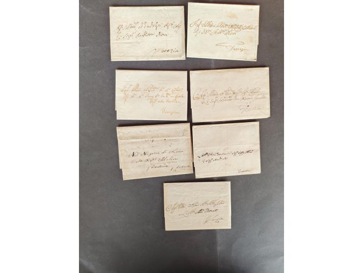 1750/1870, 32 covers mainly pre-philately, large variety of cancellations in folder