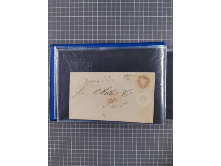 1864/1914 (ca.), rund 100 gebrauchte Ganzsachen, dabei Zufrankaturen, Privatganzsachen, einige Levante