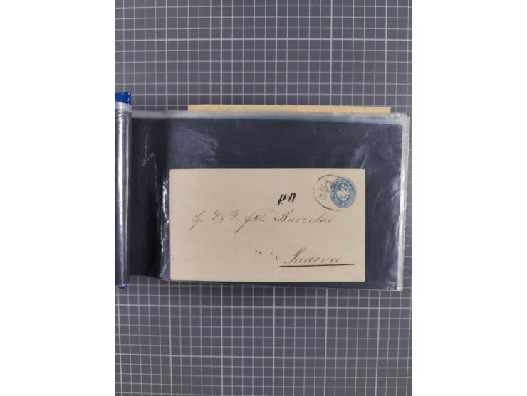 1864/1914 (ca.), rund 100 gebrauchte Ganzsachen, dabei Zufrankaturen, Privatganzsachen, einige Levante