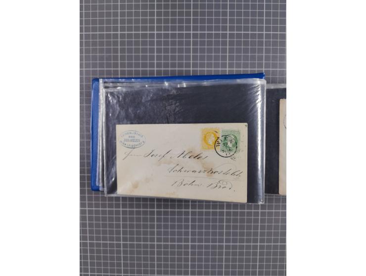 1864/1914 (ca.), rund 100 gebrauchte Ganzsachen, dabei Zufrankaturen, Privatganzsachen, einige Levante