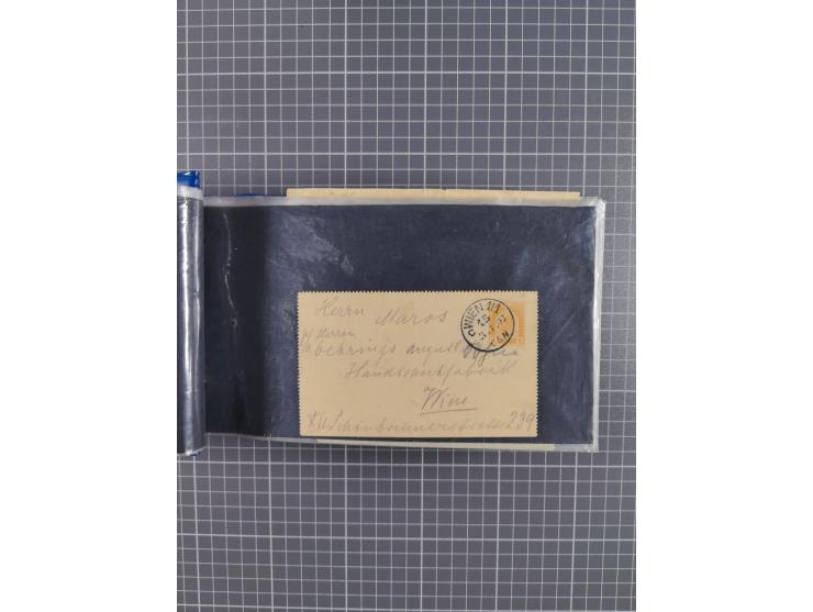 1864/1914 (ca.), rund 100 gebrauchte Ganzsachen, dabei Zufrankaturen, Privatganzsachen, einige Levante