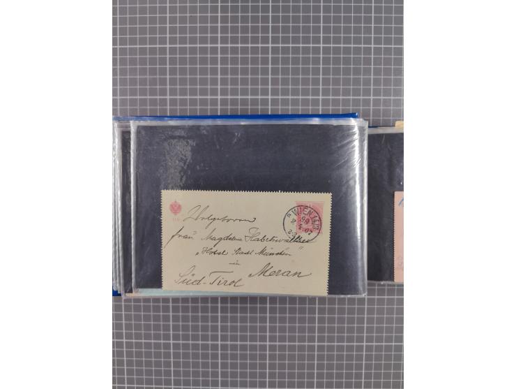 1864/1914 (ca.), rund 100 gebrauchte Ganzsachen, dabei Zufrankaturen, Privatganzsachen, einige Levante