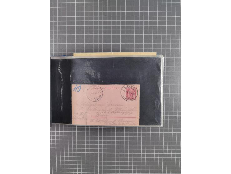 1864/1914 (ca.), rund 100 gebrauchte Ganzsachen, dabei Zufrankaturen, Privatganzsachen, einige Levante