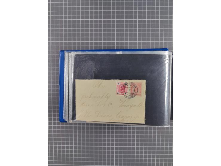 1864/1914 (ca.), rund 100 gebrauchte Ganzsachen, dabei Zufrankaturen, Privatganzsachen, einige Levante