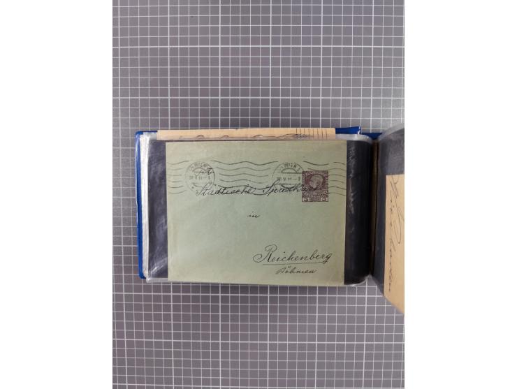 1864/1914 (ca.), rund 100 gebrauchte Ganzsachen, dabei Zufrankaturen, Privatganzsachen, einige Levante