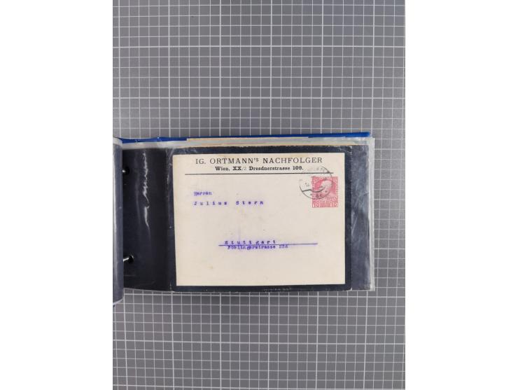 1864/1914 (ca.), rund 100 gebrauchte Ganzsachen, dabei Zufrankaturen, Privatganzsachen, einige Levante