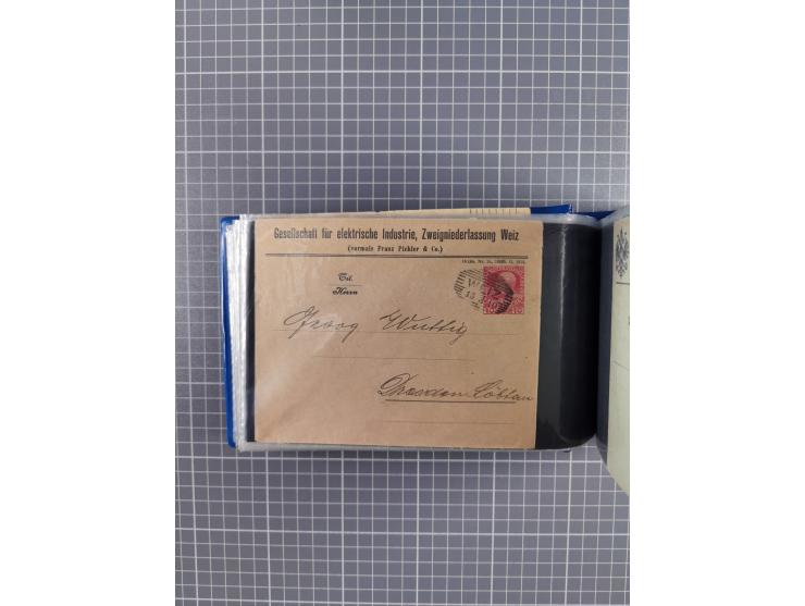 1864/1914 (ca.), rund 100 gebrauchte Ganzsachen, dabei Zufrankaturen, Privatganzsachen, einige Levante