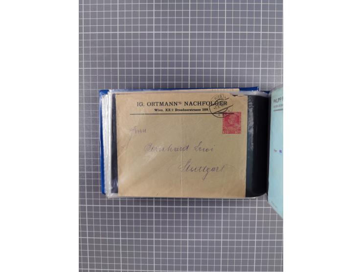 1864/1914 (ca.), rund 100 gebrauchte Ganzsachen, dabei Zufrankaturen, Privatganzsachen, einige Levante