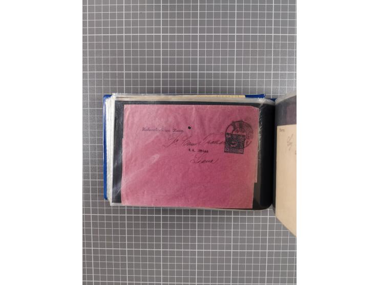 1864/1914 (ca.), rund 100 gebrauchte Ganzsachen, dabei Zufrankaturen, Privatganzsachen, einige Levante