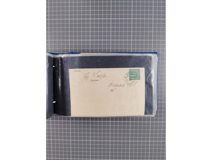 1864/1914 (ca.), rund 100 gebrauchte Ganzsachen, dabei Zufrankaturen, Privatganzsachen, einige Levante