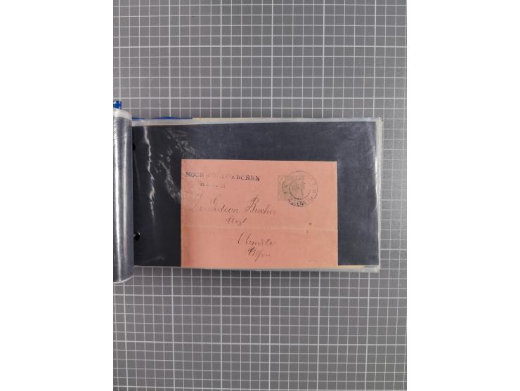 1864/1914 (ca.), rund 100 gebrauchte Ganzsachen, dabei Zufrankaturen, Privatganzsachen, einige Levante