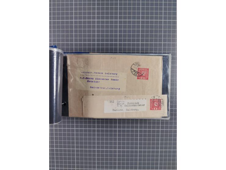 1864/1914 (ca.), rund 100 gebrauchte Ganzsachen, dabei Zufrankaturen, Privatganzsachen, einige Levante