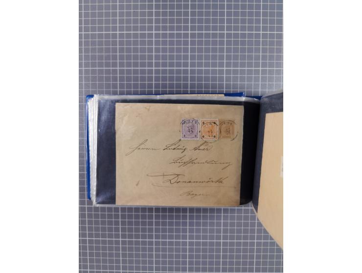 1864/1914 (ca.), rund 100 gebrauchte Ganzsachen, dabei Zufrankaturen, Privatganzsachen, einige Levante