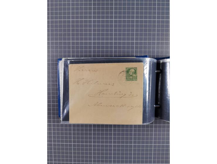 1864/1914 (ca.), rund 100 gebrauchte Ganzsachen, dabei Zufrankaturen, Privatganzsachen, einige Levante