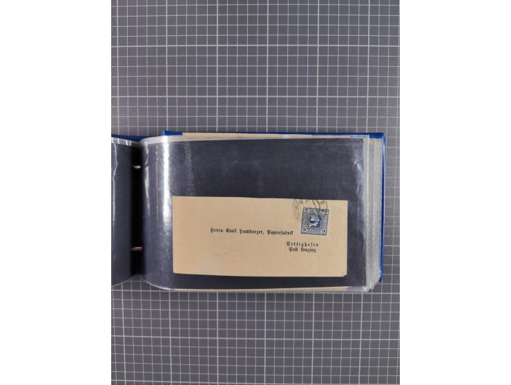 1864/1914 (ca.), rund 100 gebrauchte Ganzsachen, dabei Zufrankaturen, Privatganzsachen, einige Levante