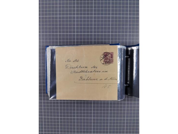 1864/1914 (ca.), rund 100 gebrauchte Ganzsachen, dabei Zufrankaturen, Privatganzsachen, einige Levante