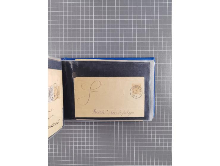 1864/1914 (ca.), rund 100 gebrauchte Ganzsachen, dabei Zufrankaturen, Privatganzsachen, einige Levante